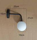 GobekUsa Golden Glass LED Wall Lamp - Nordic Design for Bedroom & Living Room