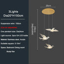 GobekUsa Bird Design LED Chandelier for Luxury Living Room and Restaurant