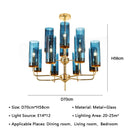 GobekUsa American Lustre Glass Chandelier LED Pendant Light Fixture