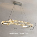 GobekUsa Crystal LED Pendant Lights Chrome Steel Modern Luxury Fixtures