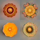 GobekUsa Colorful Glass LED Ceiling Lamp Modern Style Light Fixture