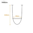 GobekUsa Leather Belt Chandelier: Modern Glass Tube Designer Lighting for Home, Restaurant & Villa