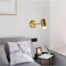 GobekUsa Gold LED Wall Lamp Modern Adjustable Indoor Lighting Sconces for Living Room
