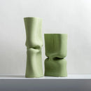 GobekUsa Green Hollow Ceramic Vase for Home Decor and Flower Arrangements