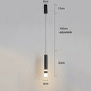 Modern Aluminum LED Pendant Light With Dual Spotlights