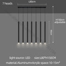 GobekUsa Glossy Cylindrical Chandelier for Bar, Restaurant, Bedside, and Company Front Desk
