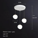 GobekUsa Cobblestone Glass LED Pendant Lights Chandelier for Villa Hotel Loft Stairway