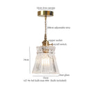 GobekUsa Green Brass Glass LED Pendant Light for Kitchen Cafe Bar Loft Decoration