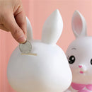 GobekUsa Bunny Piggy Bank Money Box Kids Saving Toy - Cute Easter Rabbit Figurine