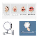 GobekUsa LED Light Makeup Mirror 10X Magnification Double Side Touch Dimming