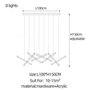 GobekUsa LED Chandelier: Luxury Indoor Lighting for Living Room, Hall, Staircase