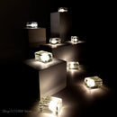 GobekUsa Clear Ice Cube LED Table Lamp for Modern Bedroom Decor