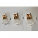 GobekUsa Gold LED Crystal Wall Sconce for Modern Bedroom Bathroom Living Room Lighting