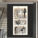 GobekUsa Luminous Wall Mural - Remote Control High-End Art Painting for Modern Living Room & Corridor