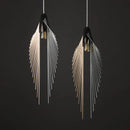 GobekUsa Leaf Chandelier LED Pendant Light Modern Minimalist Hanging Lamp for Home Decor