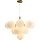 GobekUsa Glass Ball Pendant Chandelier for Kitchen Living Room Bedroom
