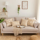 GobekUsa Geometric Tufted Tassel Pillowcases Cotton Linen Handmade Fringed Throw Pillow Covers