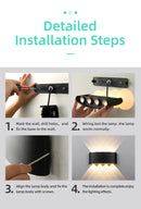 GobekUsa LED Wall Light Indoor Outdoor Waterproof Fixture Garden Decor Home Lighting