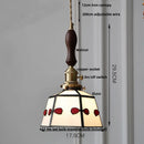 GobekUsa Colorful Glass Tiffany Style LED Pendant Lamp, Modern Hanging Light Fixture