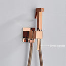 GobekUsa Brass Bidet Faucet Mixer with Square Shower Spray