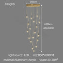GobekUsa Elegant Crystal Chandelier for Duplex Villa, Restaurant, and Living Room