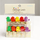 GobekUsa 50-Piece Mini Wooden Clips for Photos Crafts, 25mm Small Clothespin Decoration