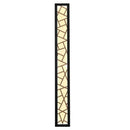 GobekUsa LED Rectangle Wall Lamp Warm Light 3000K for Parlor Room Stairs Sconce Black
