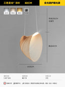 Italian Wabi-Sabi Wood Pendant Light in Yellow Iron