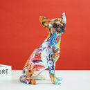 GobekUsa Chihuahua Dog Sculpture Resin Statue Pop Art Modern Home Decor