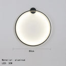 GobekUsa Gold Black Ring LED Wall Light Living Room Bedroom Lamp Seconce