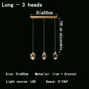 GobekUsa Crystal Chandelier LED Pendant Lights for Modern Nordic Home Decor
