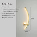 GobekUsa Black Gold Modern Wall Sconce for Bedroom Study Home Indoor Lighting