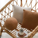 GobekUsa Boucle Teddy Throw Pillow Case Set of 2
