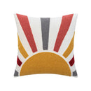 GobekUsa Cartoon Abstract Embroidery Cushion Cover 45*45 Soft Velvet Throw Pillow Case