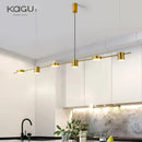 GobekUsa Dimmable LED Ceiling Chandelier for Living Room, Dining, Kitchen - Modern Hanging Light