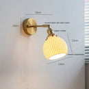 GobekUsa Ceramic LED Wall Light for Home Indoor Decor Bedroom Bathroom Mirror