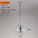 GobekUsa Ball Glass Pendant Light Modern Kitchen Dining Living Room Fixture