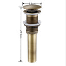 GobekUsa Brass Pop Up Drain for Bathroom Lavatory Sink - Water Drainer