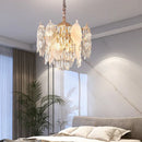 GobekUsa Crystal Leaves Chandelier: Elegant Postmodern Lighting for Living Room, Dining Room, Bedroom