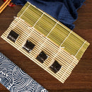GobekUsa Bamboo Sushi Rolling Mat DIY Onigiri Rice Paddles Japanese Sushi Making Tool