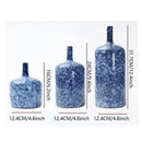 GobekUsa Blue Ceramic Vase Porcelain Pot Flower Arrangement Home Decor Accessories