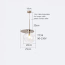 GobekUsa Colorful Glass Metal Dinning Pendant Lamp
