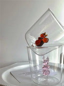 GobekUsa Cactus Bunny Duckling Glass Cup - Table Decor Drinkware