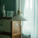 GobekUsa Beige Ceramic LED Pendant Lamp for Home and Commercial Spaces