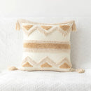 GobekUsa Bohemian Tufted Tassel Pillow Case - Geometric Nordic Style Sofa Cushion