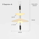 GobekUsa LED Acrylic Ceiling Pendant Lamp for Modern Home Decor Lighting