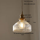 GobekUsa Amber Glass LED Pendant Light Fixture Modern Home Lighting Plafond Lamp