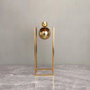 GobekUsa Geometric Gold Frame Sculpture Decorative Figurines Metal Home Decor