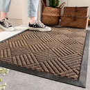 GobekUsa Large Rubber Indoor Outdoor Doormat | Durable Shoe Scraper Mat