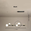 GobekUsa LED Long Strip Pendant Light: Nordic Minimalist Design for Living Room, Restaurant, Bar